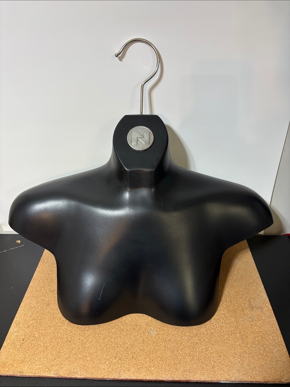 Black Torso Display Hanger Top 16.5”x17” Top of hanger to bottom